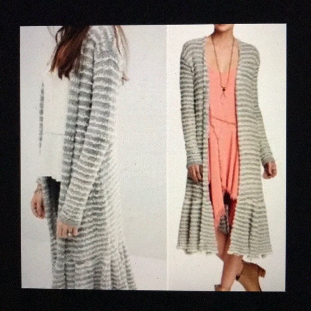 Free people smile like you mean it cardigan duster